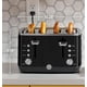 thumbnail image 2 of Tostadora GE de 4 rebanadas, ranuras extra anchas, 7 opciones de color, 1500 W, negra, 2 of 8