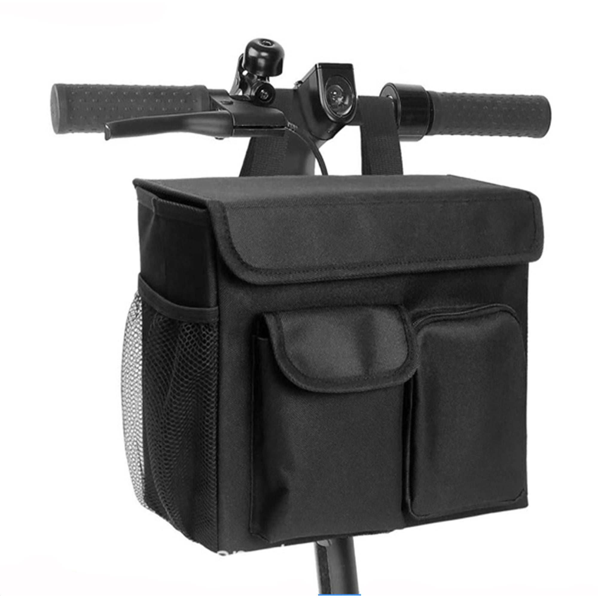 Xusx111 - Bolsa Eléctrica De Scooter Bolsa De Silla De Ruedas, Bolsa De Almacenamiento De Scooter Con Bolsillo Portátil De 14 Pulgadas Y Soportes De Copa, Cesta Duradera Para Scooter, Silla De Ruedas