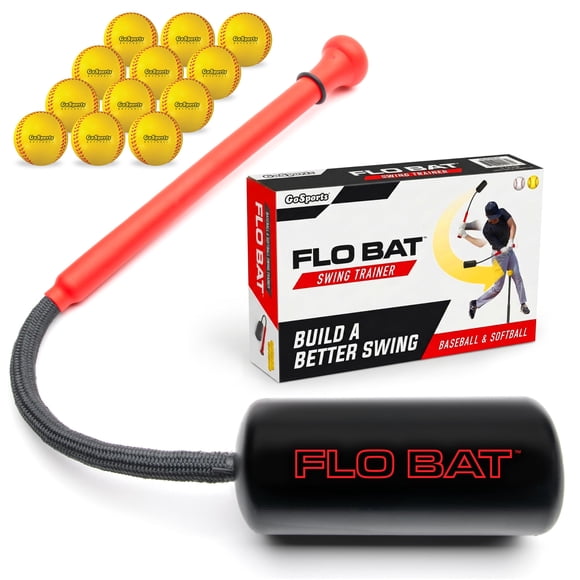 Entrenador de swing con cuerda GoSports para béisbol y sóftbol con FLO BAT