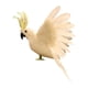 thumbnail image 5 of Aves Artificiales Emplumadas Loro Estatuilla Pájaro Escultura Para Camino Patio Blanco, 5 of 5