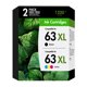 thumbnail image 1 of Cartucho de Tinta Tonassy 63XL Negro y Color - Pack de 2, 1 of 7