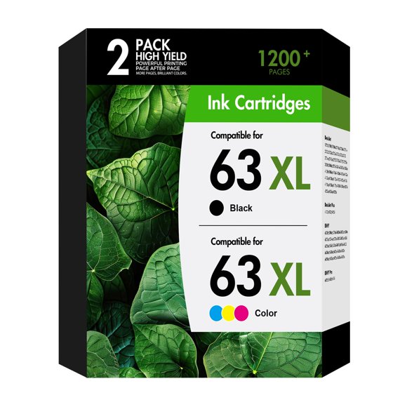 Cartucho de Tinta Tonassy 63XL Negro y Color - Pack de 2