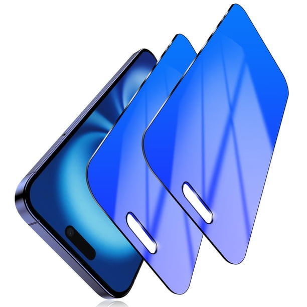 Westillux Protector de pantalla de vidrio templado con privacidad para iPhone 16 Plus de 6,7" - 2 unidades