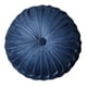 thumbnail image 3 of Almohada Redonda de Calabaza Pintuck para Silla o Sofá, Azul Oscuro, de Felpa, 3 of 3