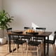 thumbnail image 2 of Comedor Mesa Rectangular Ámbar 160x90 + 6 Sillas Windsor Negro, 2 of 3