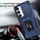 thumbnail image 4 of Funda Armada para Samsung Galaxy S24 Plus con Tapa Deslizante y Soporte Magnético Giratorio Azul, 4 of 5