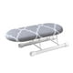 thumbnail image 5 of Tabla de planchar portátil para mesa, patas plegables, cubierta extraíble, puños de planchado, escote para el hogar, apartamentos, viajes , GRIS Pequeña, 5 of 5