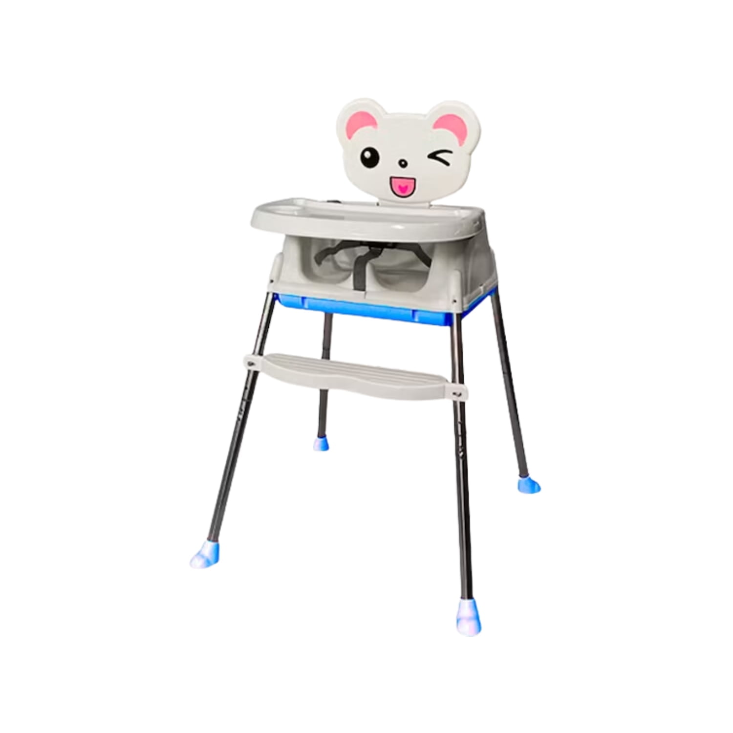 Importclick - Silla Comer Bebe Infantil 3 En 1 Ajustable Celeste