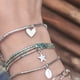thumbnail image 2 of Pulsera mostacilla 1 vuelta corazón Plata 925 | Elegancia para todos los días | Bendito Amor, 2 of 5