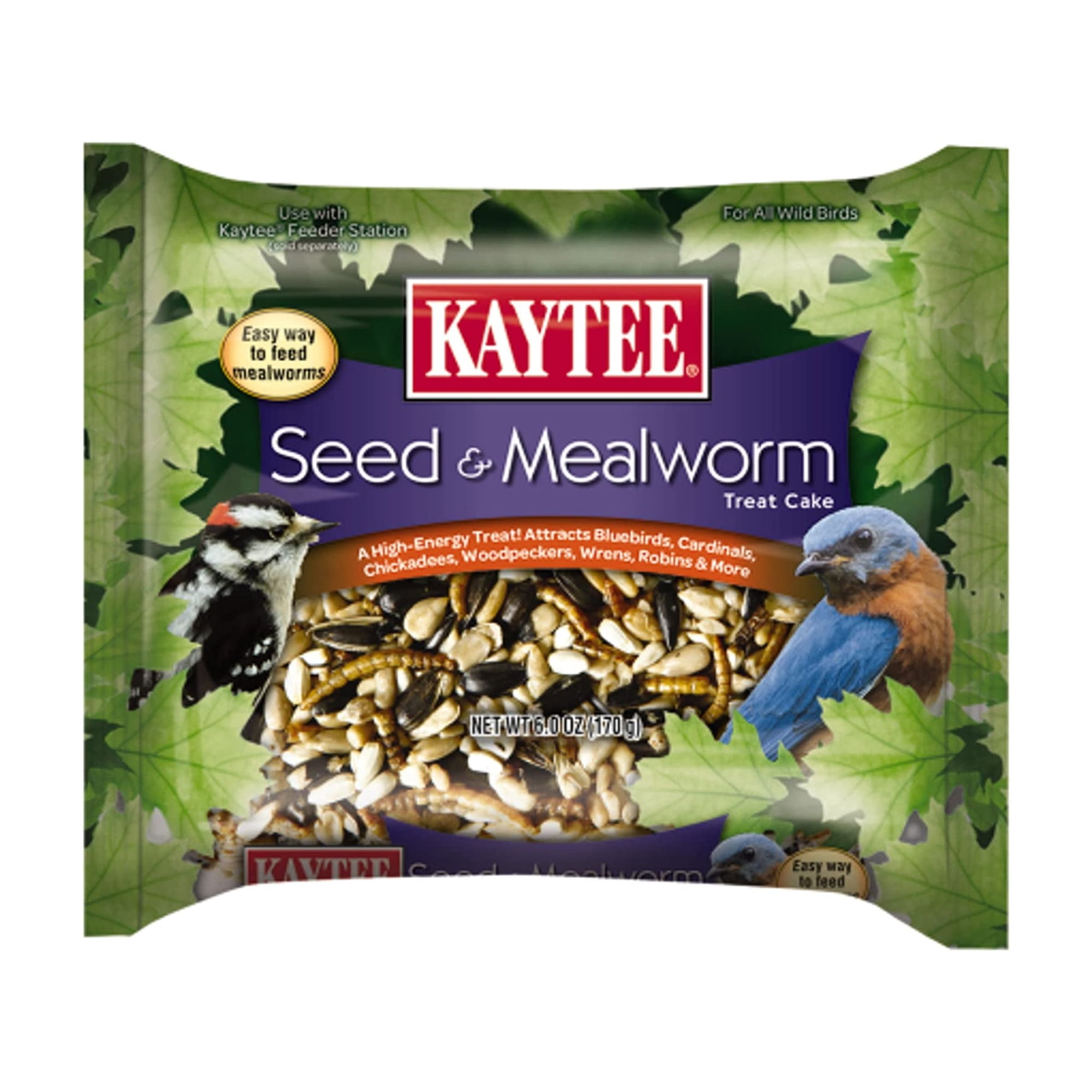 Tarta Kaytee Con Semillas De Aves Silvestres Y Semillas De Gusanos De La Harina, 180 Ml