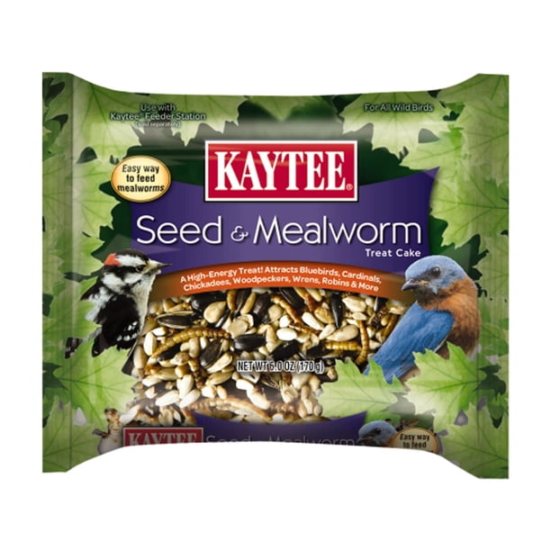 Tarta Kaytee con semillas de aves silvestres y semillas de gusanos de la harina, 180 ml