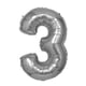 thumbnail image 1 of Globo mylar 32" silver # 3, 1 of 1