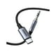 thumbnail image 1 of Cable Adaptador Jack 3.5mm/Usb-C +Chip M/M 1m Negro Ugreen Cm450, 1 of 2