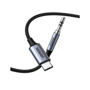 Cable Adaptador Jack 3.5Mm/Usb-C +Chip M/M 1M Negro Ugreen Cm450