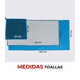 thumbnail image 2 of Toalla microfibra set 3 fitnics secado rapido con estuche viaje color azul, 2 of 3