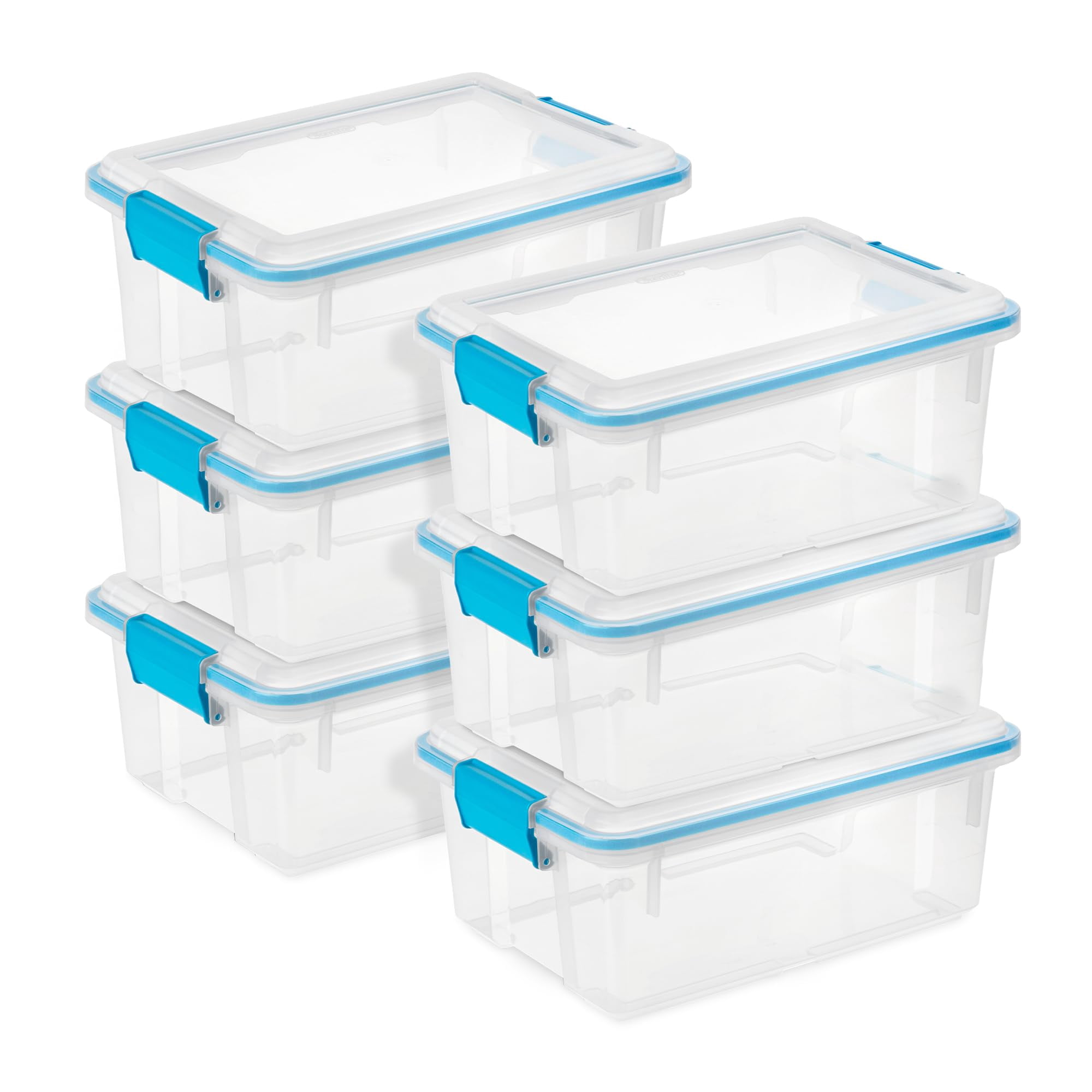 Caja De Juntas Sterilite Storage Bins De 12 Cuartos De Galón, Paquete De 6