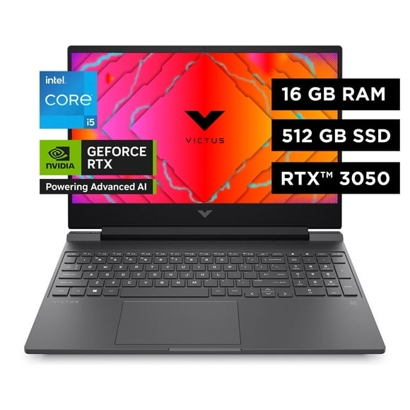 Notebook Gaming Victus 15-fa2014la 15,6" FHD Intel Core i5 16GB 512GB SSD Plateado RTX 3050