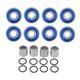 thumbnail image 4 of Juego De 8 Rodamientos De Skateboard Abec 11 Con Espaciadores, Arandelas Azules, 4 of 5