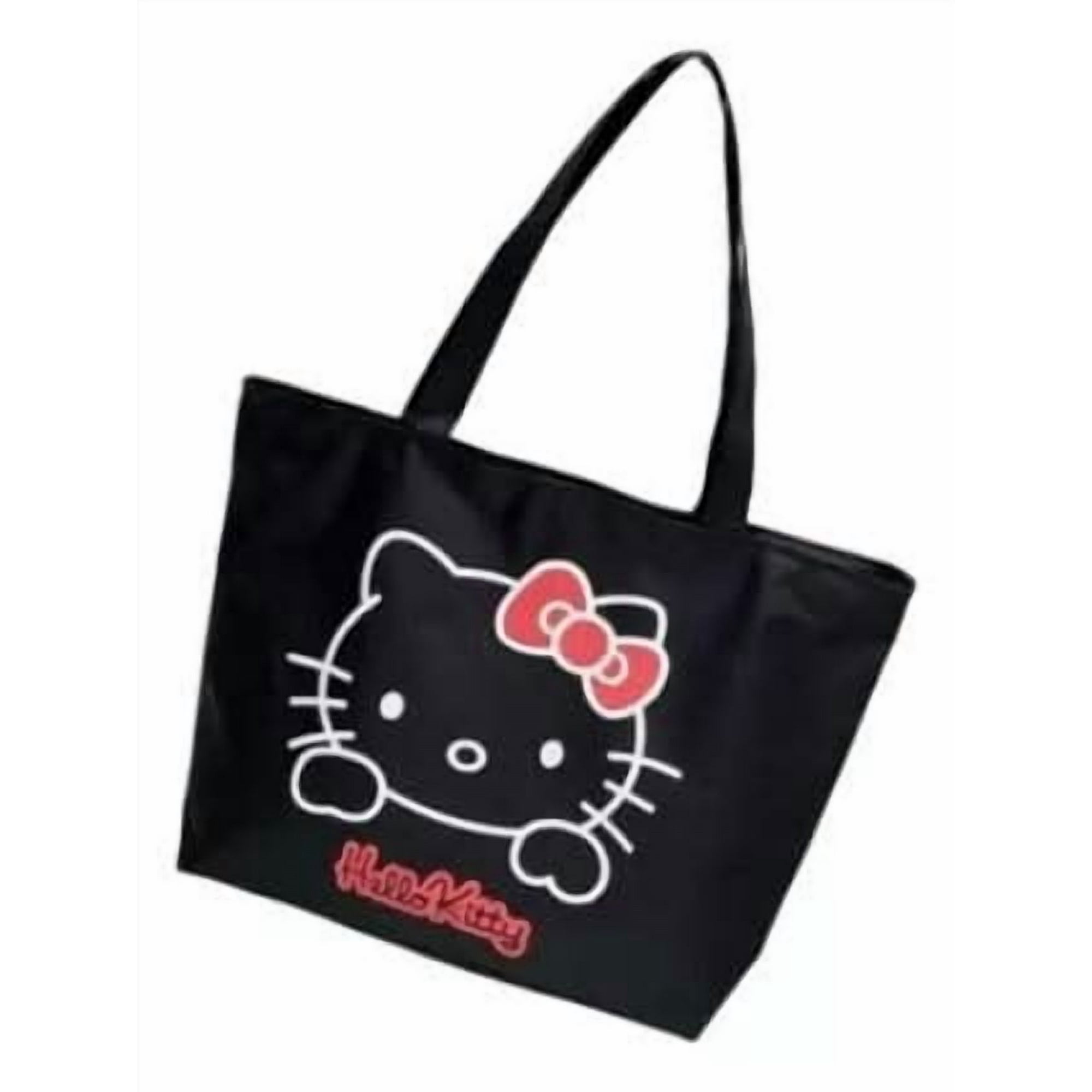 Celcomp - Cartera Coquette De Hello Kitty Negra Con Rosa