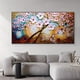 thumbnail image 2 of 1pc Frameless Nordic Art Abstract Flowers Tree Oil Painting On Canvas Wall Art Posters Prints Wall Pictures For Living Room Home Cuadros, No Frame, 2 of 2