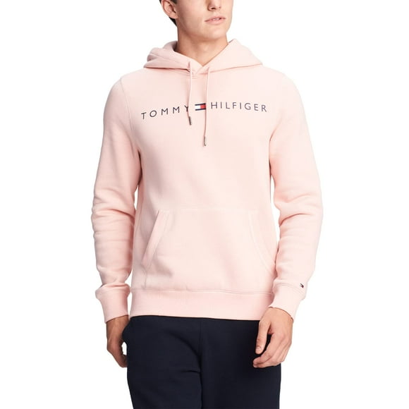 Sudadera con capucha Tommy Hilfiger de manga larga de forro polar con logotipo para hombre