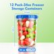 thumbnail image 2 of Set de 12 Contenedores para Alimentos BiuLeon de 1L Sin BPA, 2 of 8