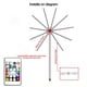 thumbnail image 1 of 1PCS Christmas Lights Party Light Strips Intelligent LED Light Strips DIY Fireworks Remote Control USB Flower Lights Suitable For Indoor Family Bedroom Party Wedding Decoration Wan Saint, 1 of 2