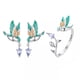 thumbnail image 1 of Conjunto anillo y aros pajaro colibri plata 925, 1 of 3
