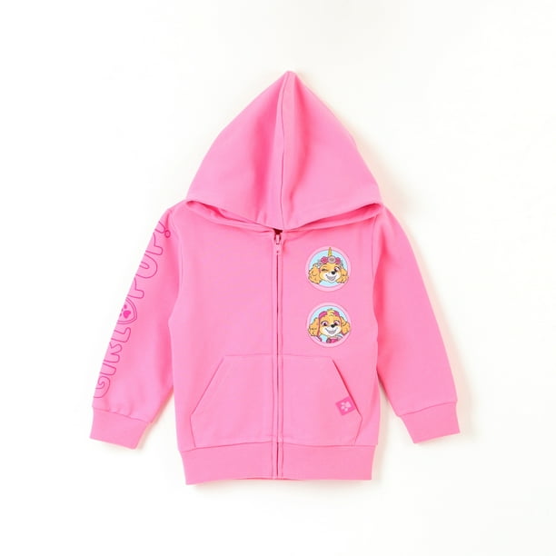 Poleron Abierto Niña Skye Girl Puppy Rosado Paw Patrol