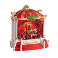 Bothyi - Adorno Navideño De Farolillo De Bola De Nieve Roja Para Estantería U Oficina