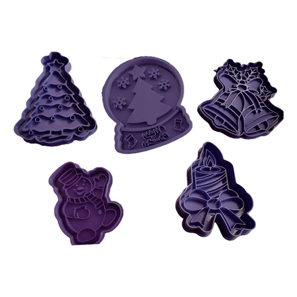 Cortadores galletas navideños (PACK 5 UN)