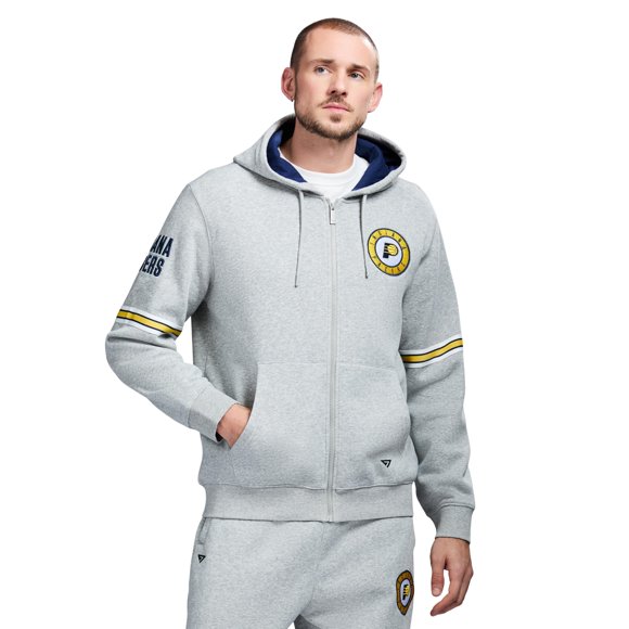 Sudadera con capucha GAME 7 Indiana Pacers XL gris jaspeado