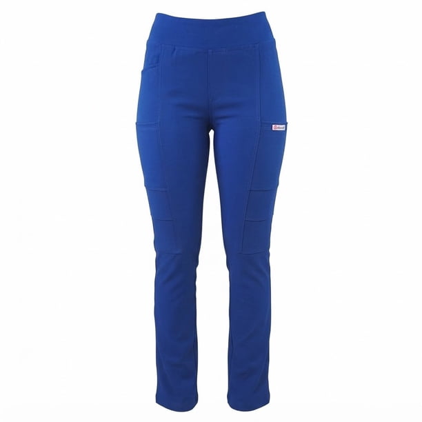 Pantalón clinico elasticado Spandex. - Azul Rey