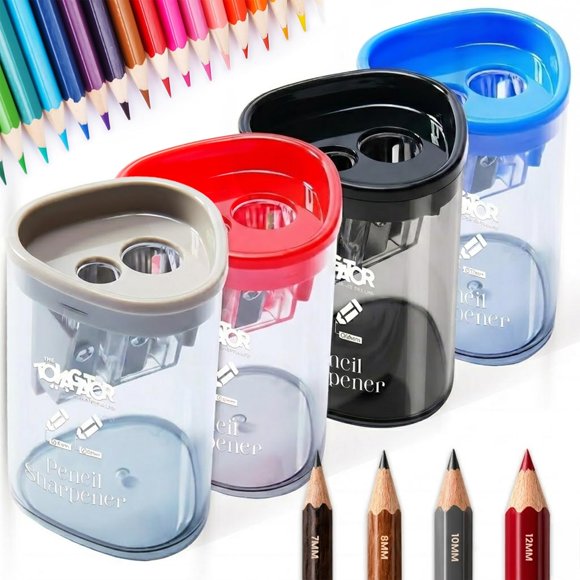 Sacapuntas THE TOYAGATOR de doble orificio – Pack de 4