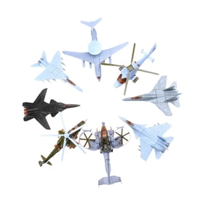 Bothyi - 8 Piezas 4D Diy Juguetes Luchador Edificio Exhibición Estática Modelo Coleccionables