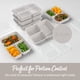 thumbnail image 5 of Recipientes para preparación de comidas Bentgo Prep, 20 unidades, sin BPA, color gris, 5 of 7