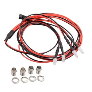 Genérico - Faros Delanteros De 3 Mm Para 1/5 1/8 1/10 1/12 1/16 Rc Car Truck 4 Kit De Luces Led