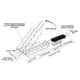 thumbnail image 3 of Grill Perfect Sausages with our 1pc Metal Mesh Grilling Basket - Fits Tobies, Ideal for Picnic, Camping, and Home Kitchen Barbecue - Sausage Grilling Rack Net and Accessories Included, 3 of 4