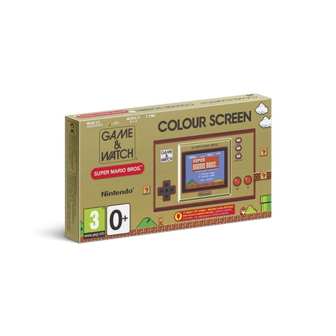 Game & Watch Nintendo Super Mario Bros Con Reloj Digital