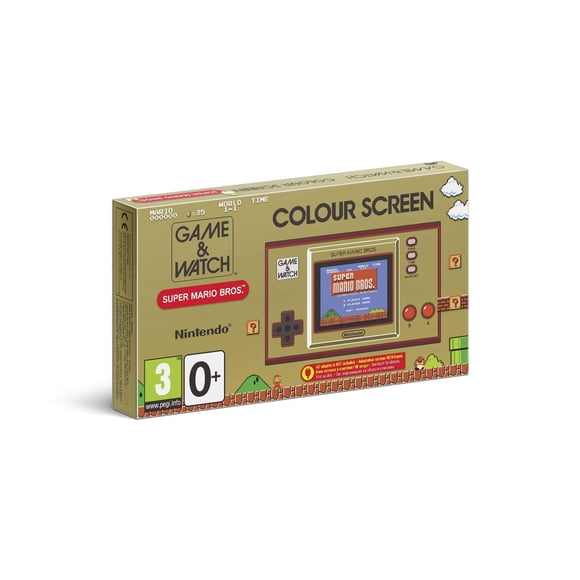 Game & Watch Nintendo Super Mario Bros con reloj digital