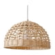 thumbnail image 2 of Pantalla De Rattan Lámpara Redonda Droplight Moderna Para Dormitorio Comedor Cocina, 2 of 5