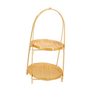 Bothyi - Cesta De Frutas Tejida, Bandejas Para Servir, Decoración, Almacenamiento De Alimentos Para El Hogar, Cocina, Picnics, Doble Capa