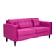 thumbnail image 2 of Sofa New Retro 3c Felpa 00 Fucsia, 2 of 6