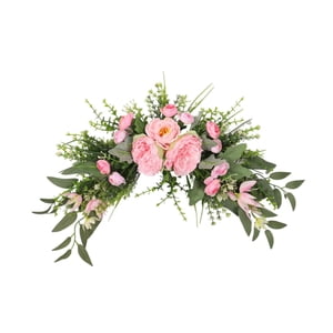 Bothyi - Arco De Boda Con Flores Artificiales Para Dintel De Porche Y Jardín, Color Rosa