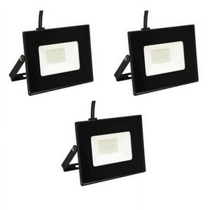 Hb Led - Pack 3 Foco Proyector De Area Led Exterior 50W Sec Frío
