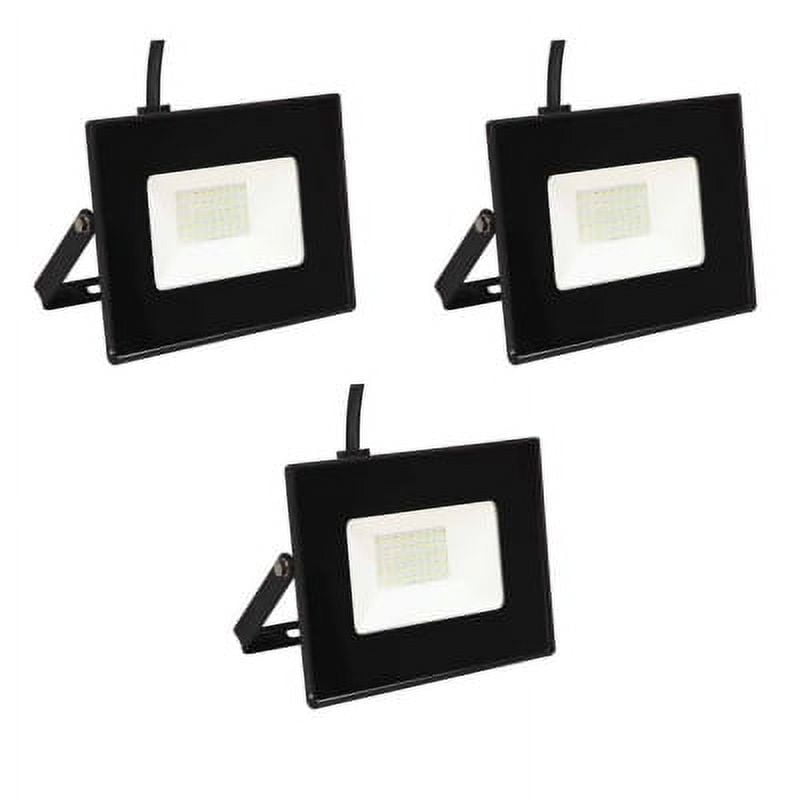 Hb Led - Pack 3 Foco Proyector De Area Led Exterior 50w Sec Frío