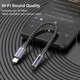 thumbnail image 3 of Adaptador USB‑C a 3,5 mm MOSWAG Hi‑Fi 12 cm con cable trenzado de nylon, 3 of 6