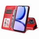 thumbnail image 4 of Funda tipo cartera FOXDOCK para Realme C53 , diseño girasol en relieve, cuero PU, cierre magnético, soporte y tarjetero, 4 of 5
