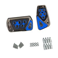 Ioensy - Juego De Almohadillas Para Pedales De Coche, Decoración Interior De Coche, Repuesto Antideslizante Para Suv, Cambio Automático Azul