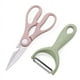 thumbnail image 3 of Set De Cuchillos Tijeras Pelador Color Tonos Pastel, 3 of 5